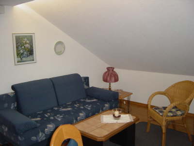 Sitzecke mit Doppelschlafcoutch